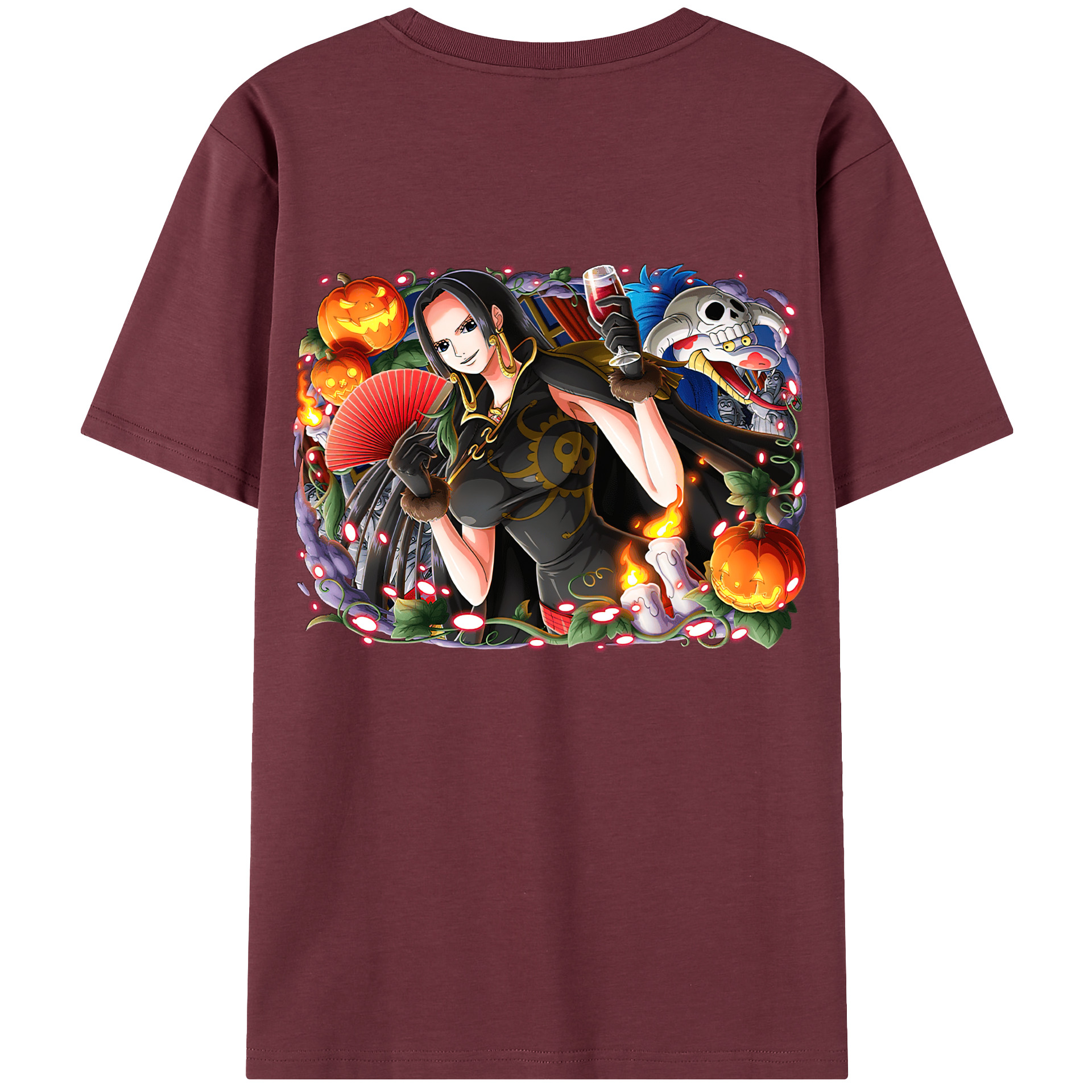 ワンピース ボア・ハンコック ONE PIECE Boa·Hancock 綿100％半袖Tシャツ（背面プリント）